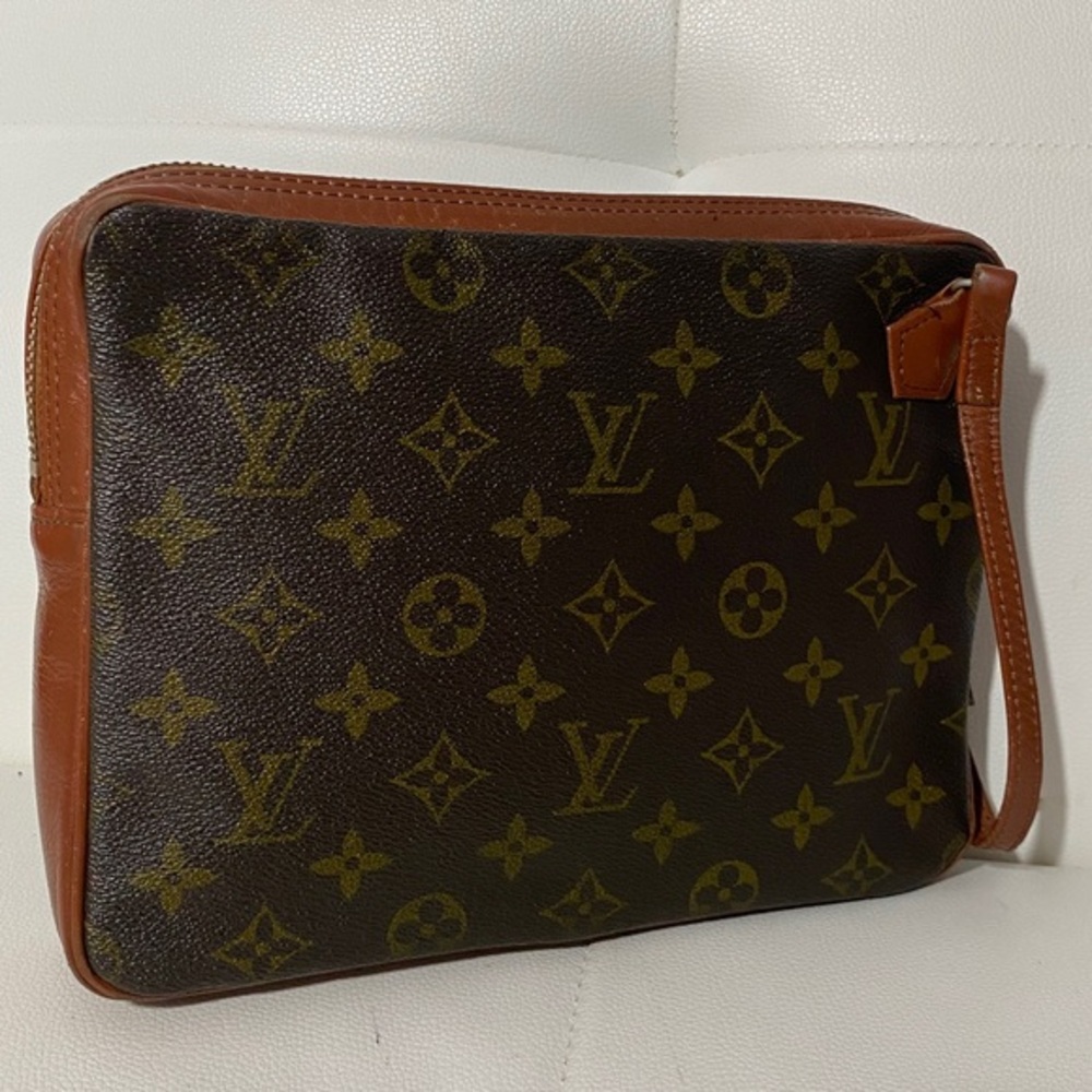 Authentic Louis Vuitton Monogram Vintage Pochette Sport PM Clutch